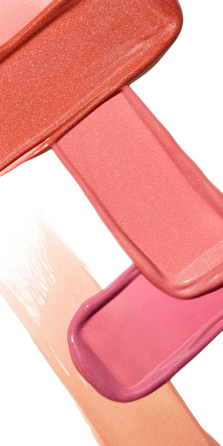 Texture rubs of all four shades of Mary Kay Gel Blush